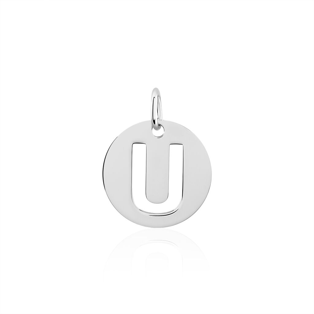 Pendentif Elio U Argent Blanc - Pendentifs Famille | Marc Orian