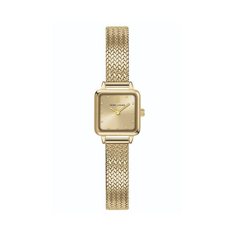 Montre Pierre Lannier Lannier Neora Champagne - Montres carr&eacute;es Femme | Marc Orian