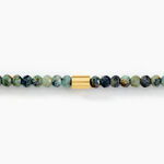 Bracelet Athena Acier Dor&eacute; Jaspe Africain - Bracelets cha&icirc;nes Femme | Marc Orian