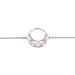 Bracelet Azalea Argent Blanc Email Rose - Bracelets chaînes Femme | Marc Orian