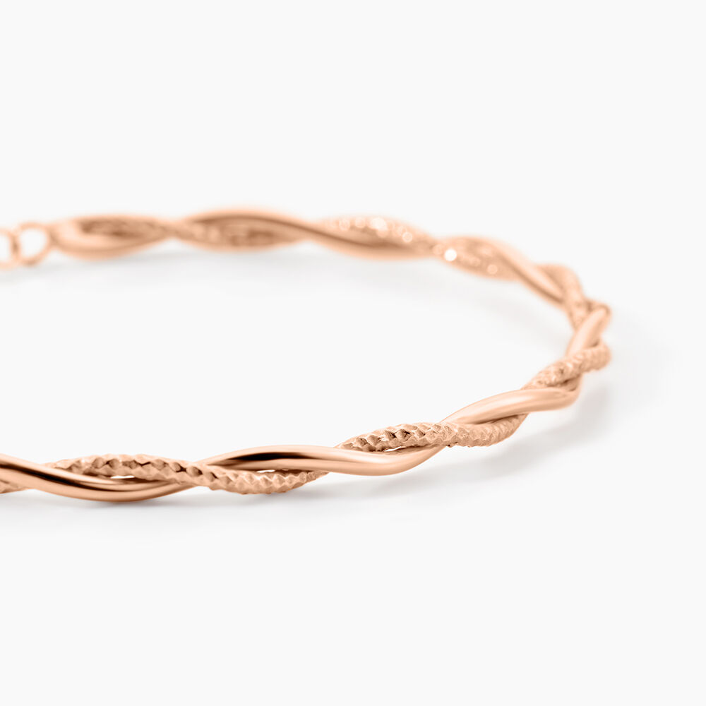 Bracelet Abie Torsade Argent Rose - Bracelets fantaisie Femme | Marc Orian