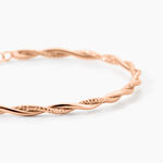 Bracelet Abie Torsade Argent Rose - Bracelets fantaisie Femme | Marc Orian