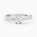 Bague Julia Or Blanc Diamant - Parures de mariage Femme | Marc Orian