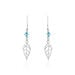 Boucles D'oreilles Pendantes Angelika Argent Blanc Pierre De Synthese - Pendantes Femme | Marc Orian