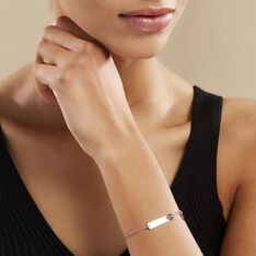Bracelet Marlaine Argent Blanc - Bracelets chaînes Femme | Marc Orian