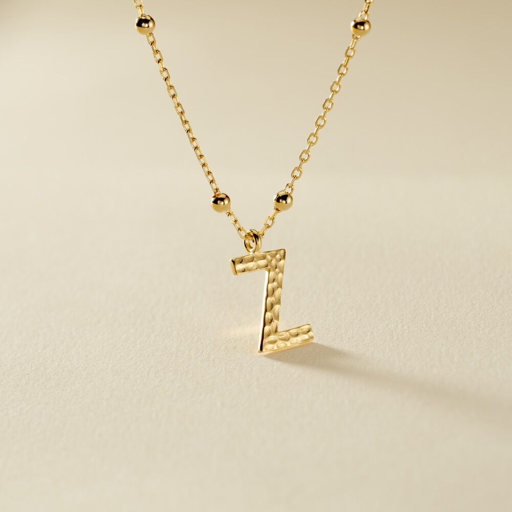 Collier Plaqu&eacute; Or Jaune Lettra - Colliers ete Femme | Marc Orian