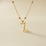 Collier Plaqu&eacute; Or Jaune Lettra - Colliers ete Femme | Marc Orian