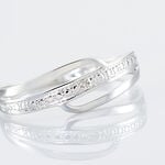 Bague Solena Or Blanc Diamant - Parures de mariage Femme | Marc Orian