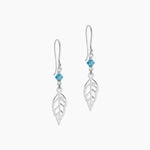 Boucles D'oreilles Pendantes Angelika Argent Blanc Pierre De Synthese - Pendantes Femme | Marc Orian