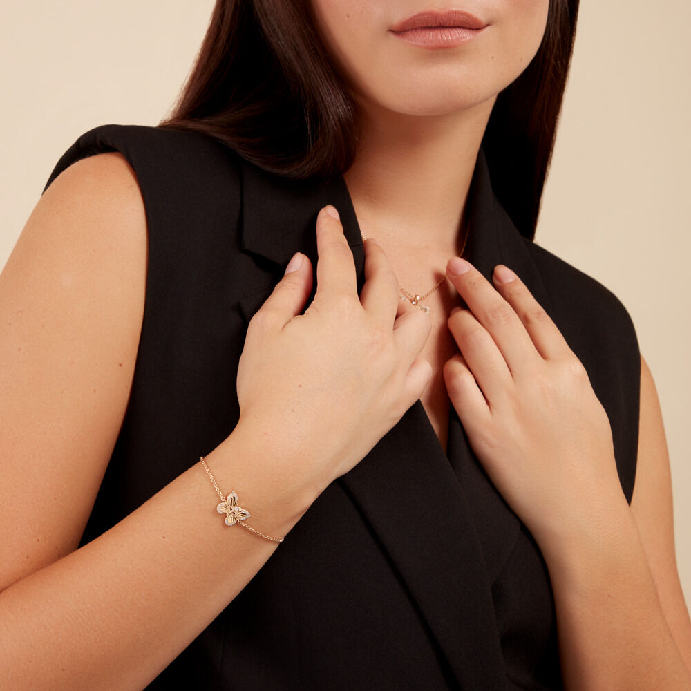 Bracelet Dixie Plaqué Or Doré Oxyde De Zirconium - Bracelets chaînes Femme | Marc Orian