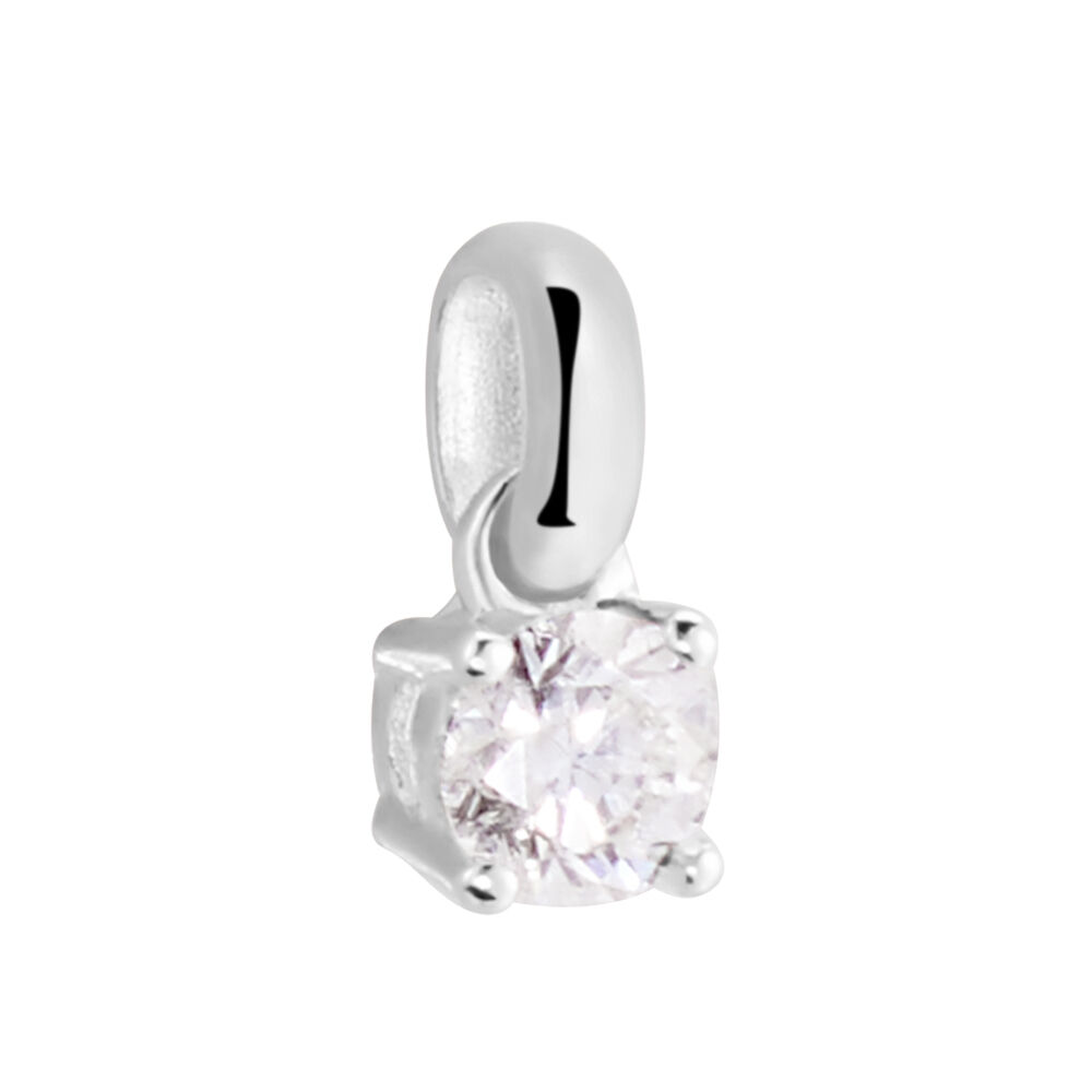 Pendentif Or Blanc Victoria Diamant - Pendentifs Femme | Marc Orian