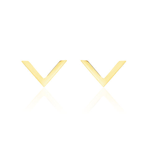 Boucles D'oreilles Puces Ella Or Jaune - Puces Femme | Marc Orian