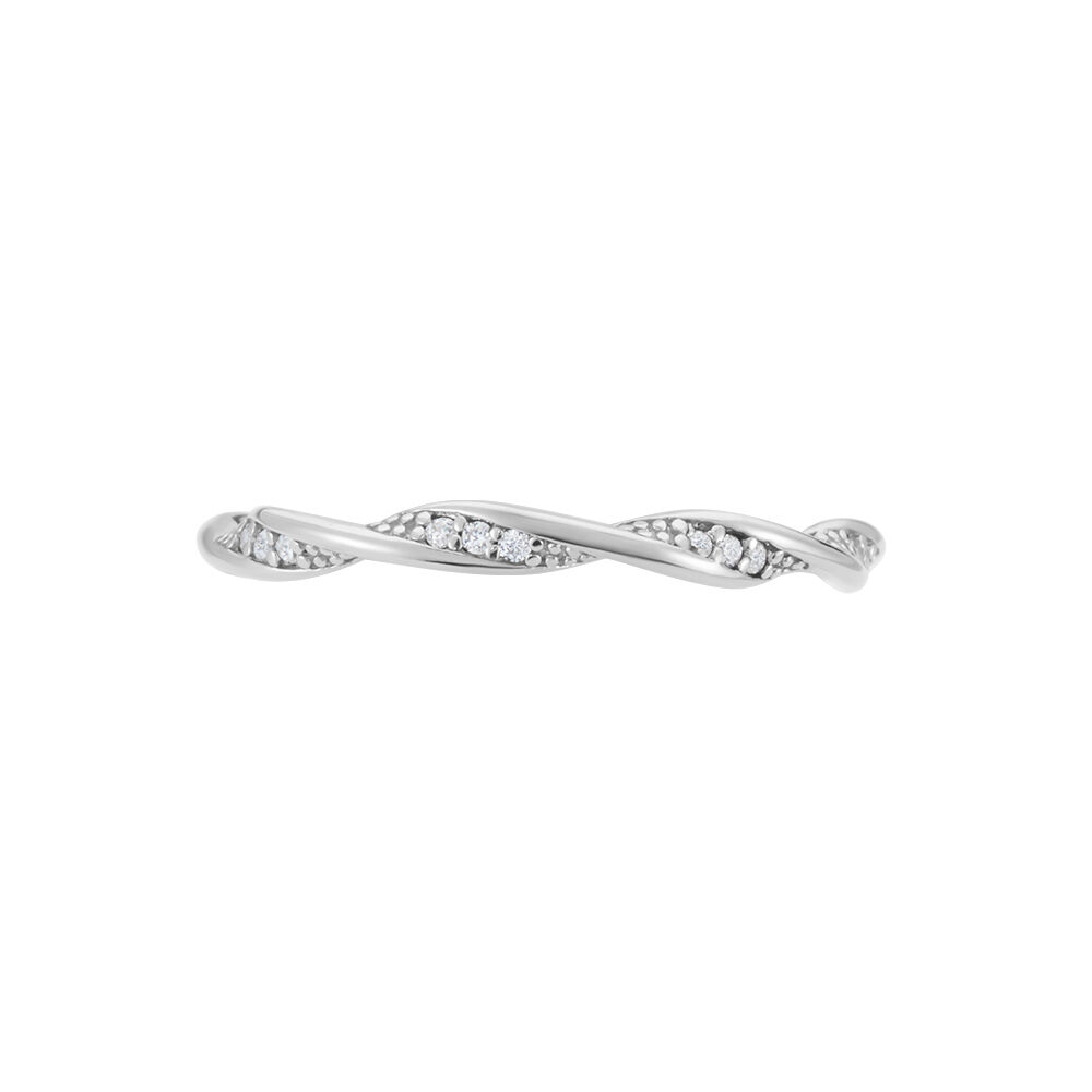 Bague Argent Blanc Clifford Oxydes De Zirconium - Bagues avec pierre Femme | Marc Orian
