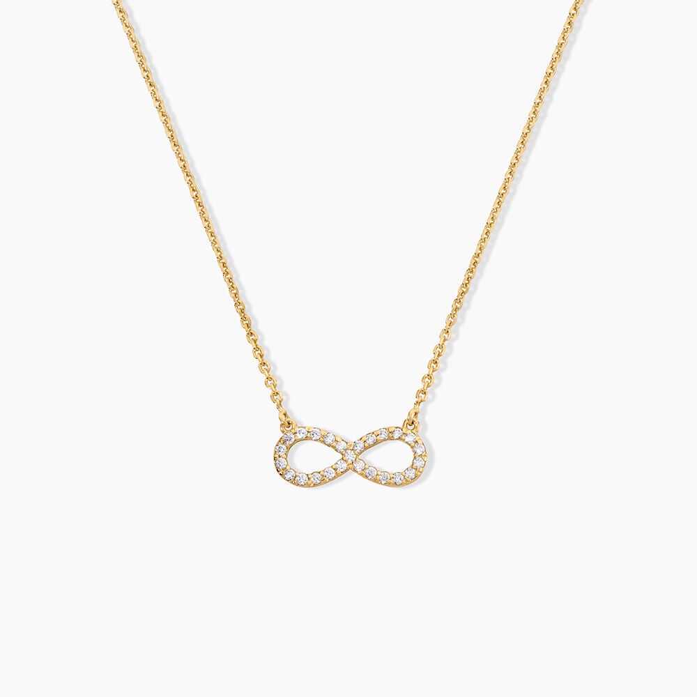 Collier Klothilda Argent Dor&eacute; A L'Or 750/1000 Oxyde De Zirconium - Colliers avec pierres Femme | Marc Orian