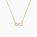 Collier Klothilda Argent Dor&eacute; A L'Or 750/1000 Oxyde De Zirconium - Colliers avec pierres Femme | Marc Orian