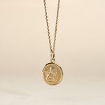 Pendentif Ange Rond Or Jaune - M&eacute;dailles et m&eacute;daillons Famille | Marc Orian