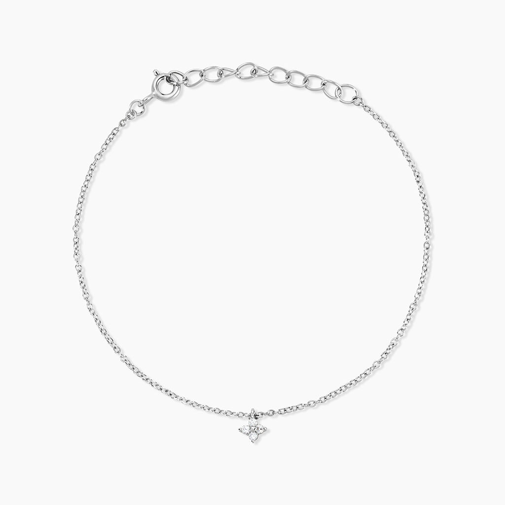 Bracelet Leonce Argent Blanc Oxyde De Zirconium - Bracelets fantaisie Femme | Marc Orian