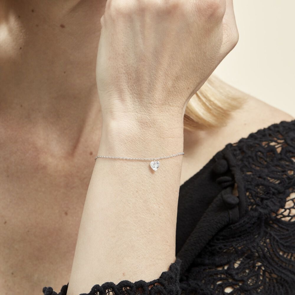 Bracelet Argent Sopher Oxyde De Zirconium - Bracelets chaînes Femme | Marc Orian
