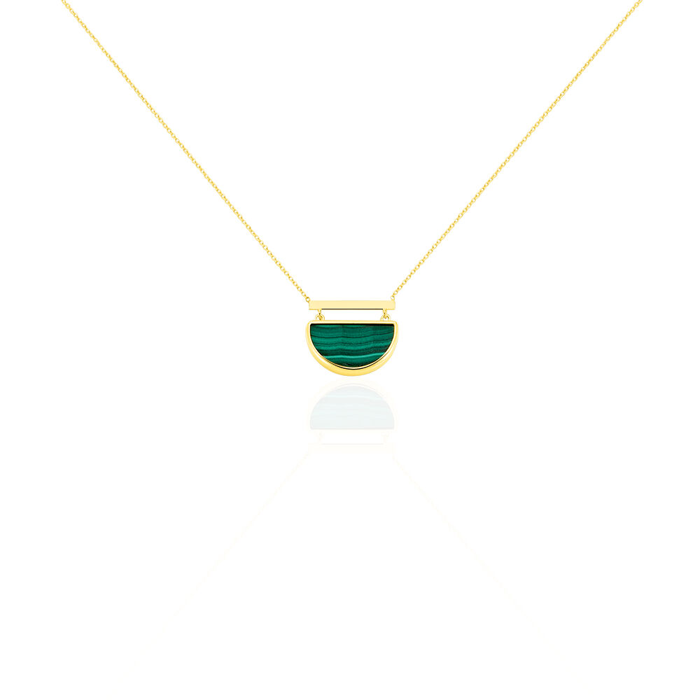 Collier Florica Or Jaune Malachite - Colliers avec pierres Femme | Marc Orian