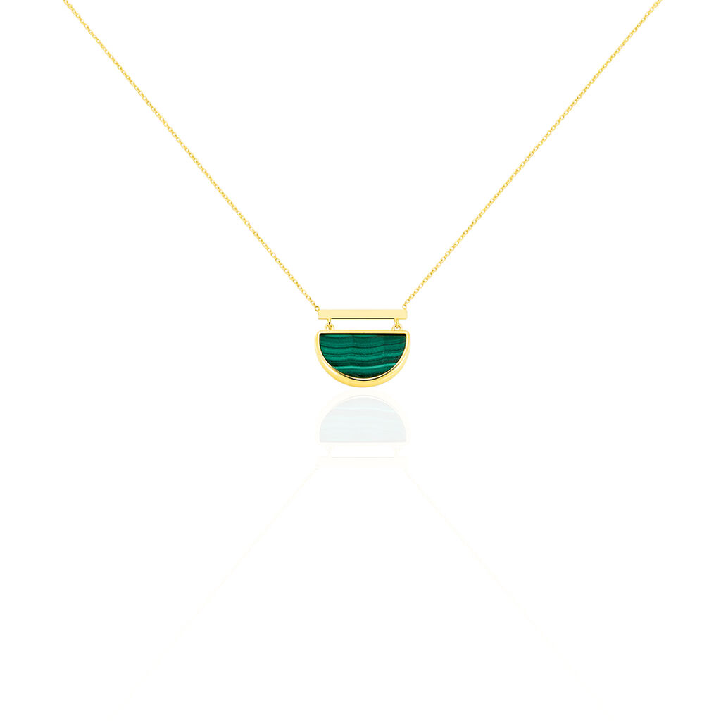 Collier Florica Or Jaune Malachite - Colliers avec pierres Femme | Marc Orian