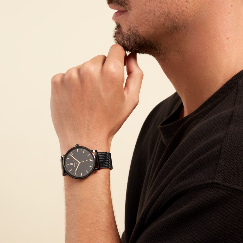Montre Pierre Lannier Essential Noir - Montres classiques Homme | Marc Orian