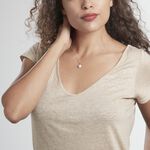 Collier Ana-paula Argent Blanc Oxyde De Zirconium - Colliers solitaires Femme | Marc Orian