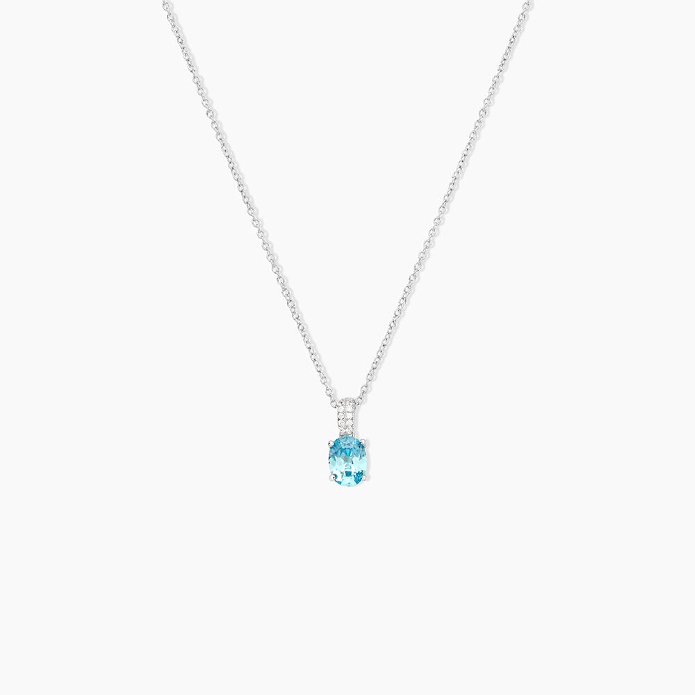 Collier Josefa Argent Blanc Oxyde De Zirconium - Colliers avec pierres Femme | Marc Orian