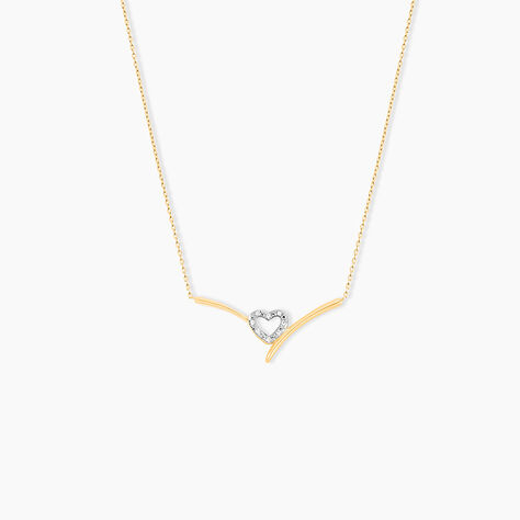 Collier Ilsabe Or Jaune Diamant - Colliers avec pierres Femme | Marc Orian