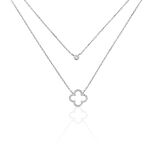 Collier Trisna Argent Blanc Oxyde De Zirconium - Colliers avec pierres Femme | Marc Orian