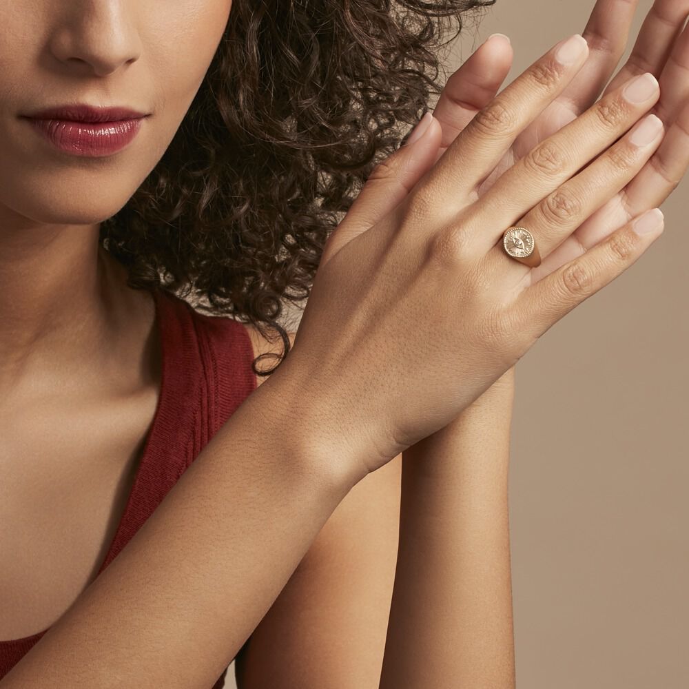 Chevali&egrave;re Gabia Plaqu&eacute; Or Jaune Oxyde De Zirconium - Bijoux fantaisie Femme | Marc Orian