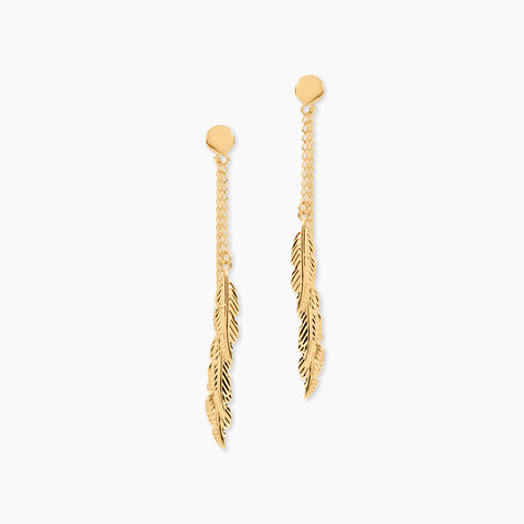 Boucles D'oreilles Pendantes Leeann Or Jaune - Pendantes Femme | Marc Orian