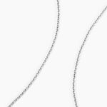 Cha&icirc;ne Maille For&ccedil;at Diamantee Or Blanc - Chaines Famille | Marc Orian