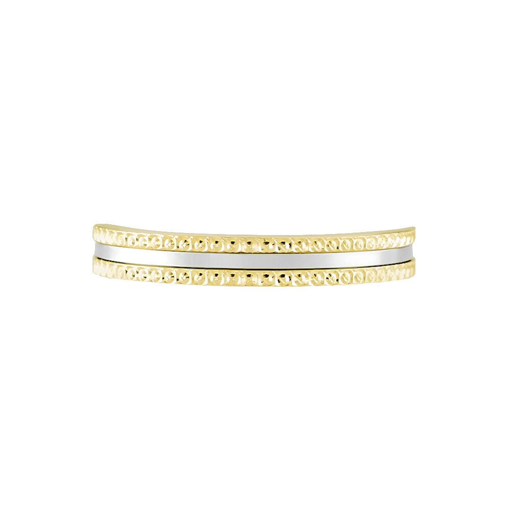 Alliance Judette Ruban Plat Or Bicolore - Alliances duo Femme | Marc Orian