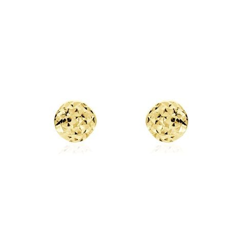 Boucles D'oreilles Puces Dada Or Jaune - Puces Femme | Marc Orian