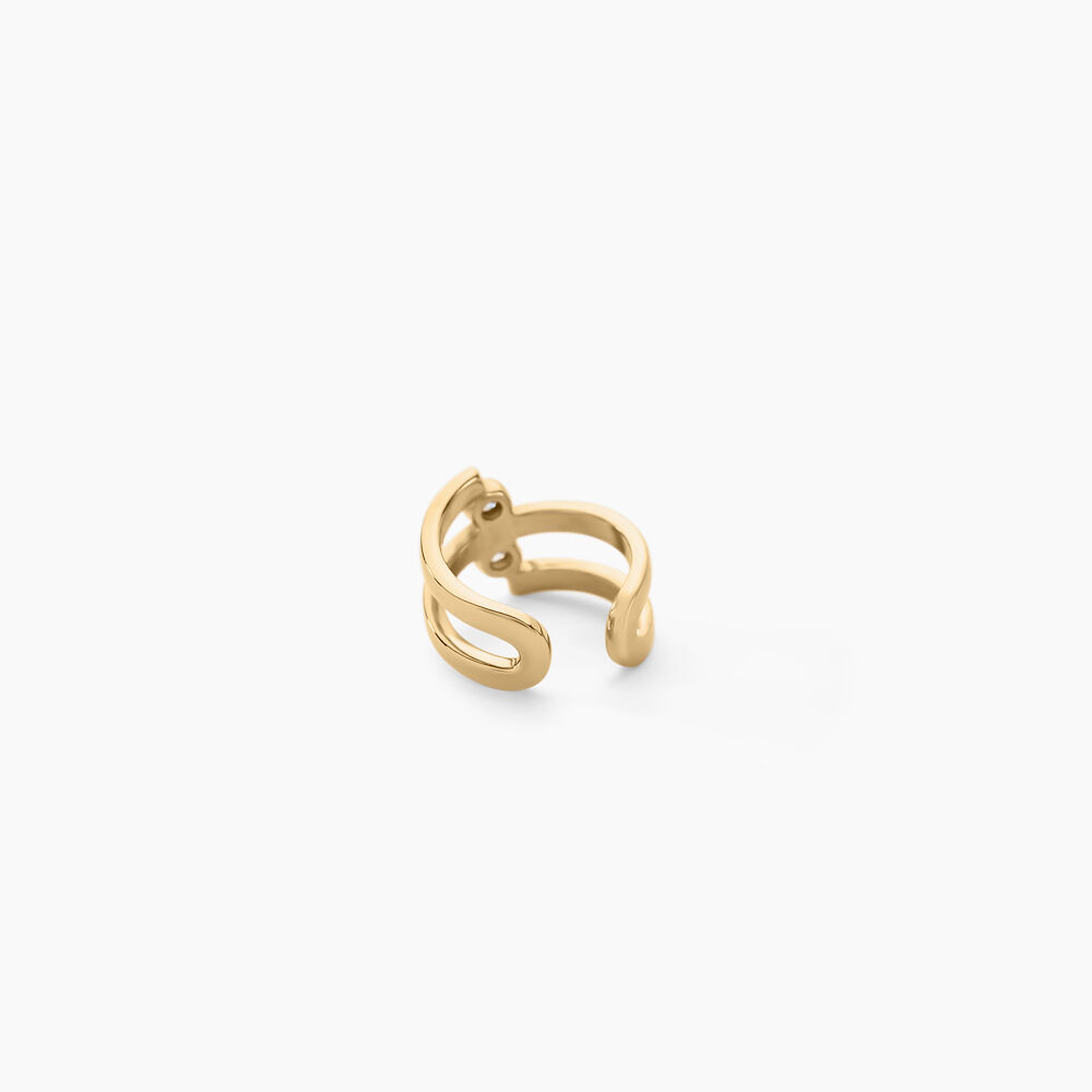 Bague D'oreille Unitaire Iza Plaque Or Jaune Oxyde De Zirconium - Piercings d'oreilles Femme | Marc Orian