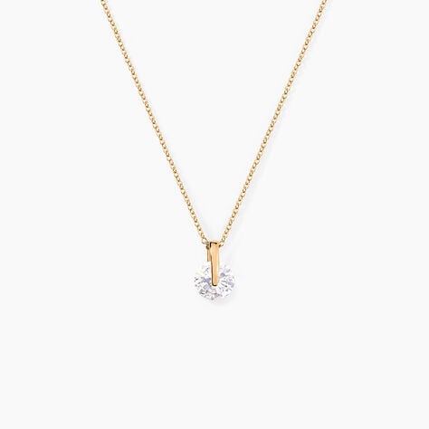 Collier Nelina Plaqu&eacute; Or Jaune Oxyde De Zirconium - Colliers avec pierres Femme | Marc Orian