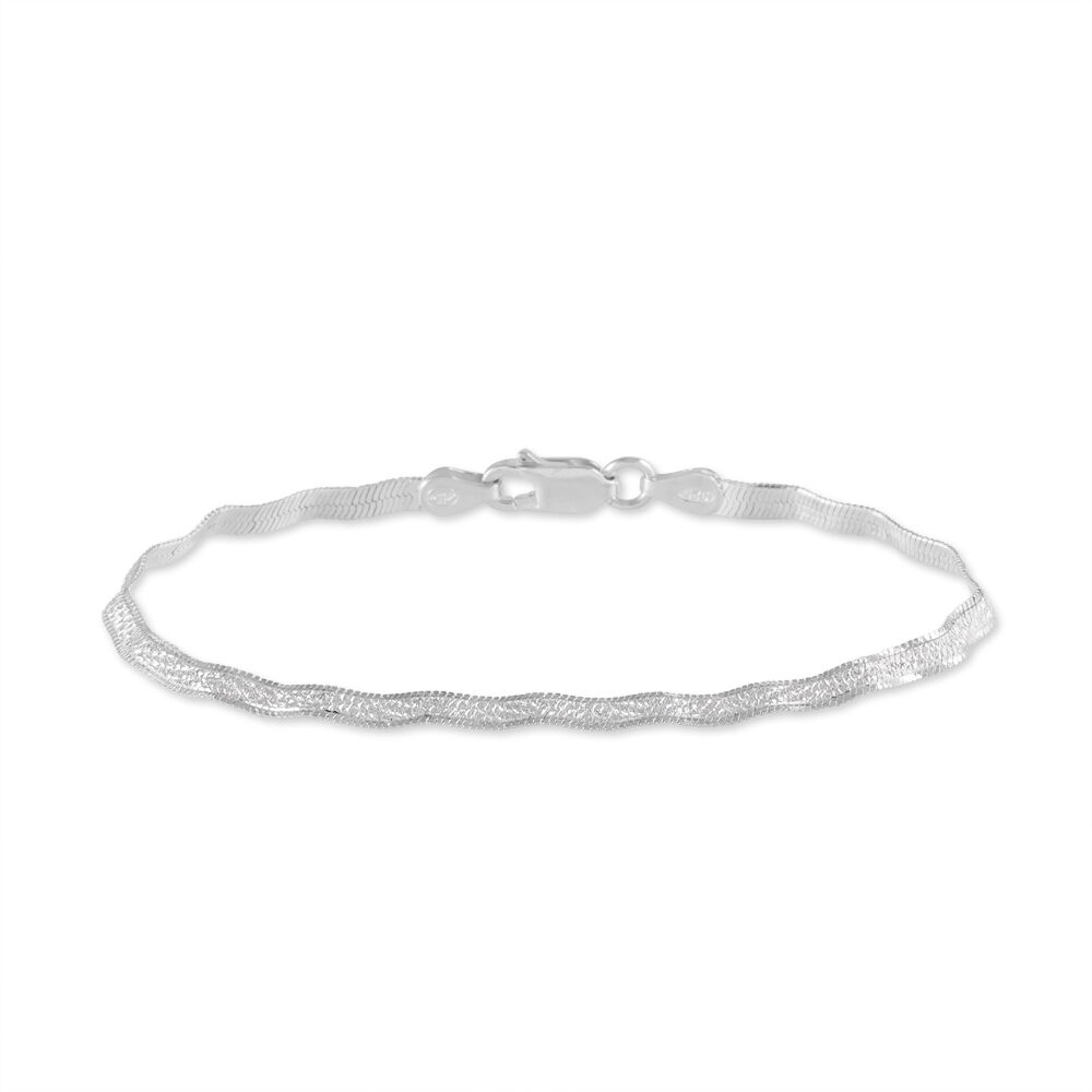 Bracelet Leonte Argent Blanc - Bracelets mailles Femme | Marc Orian