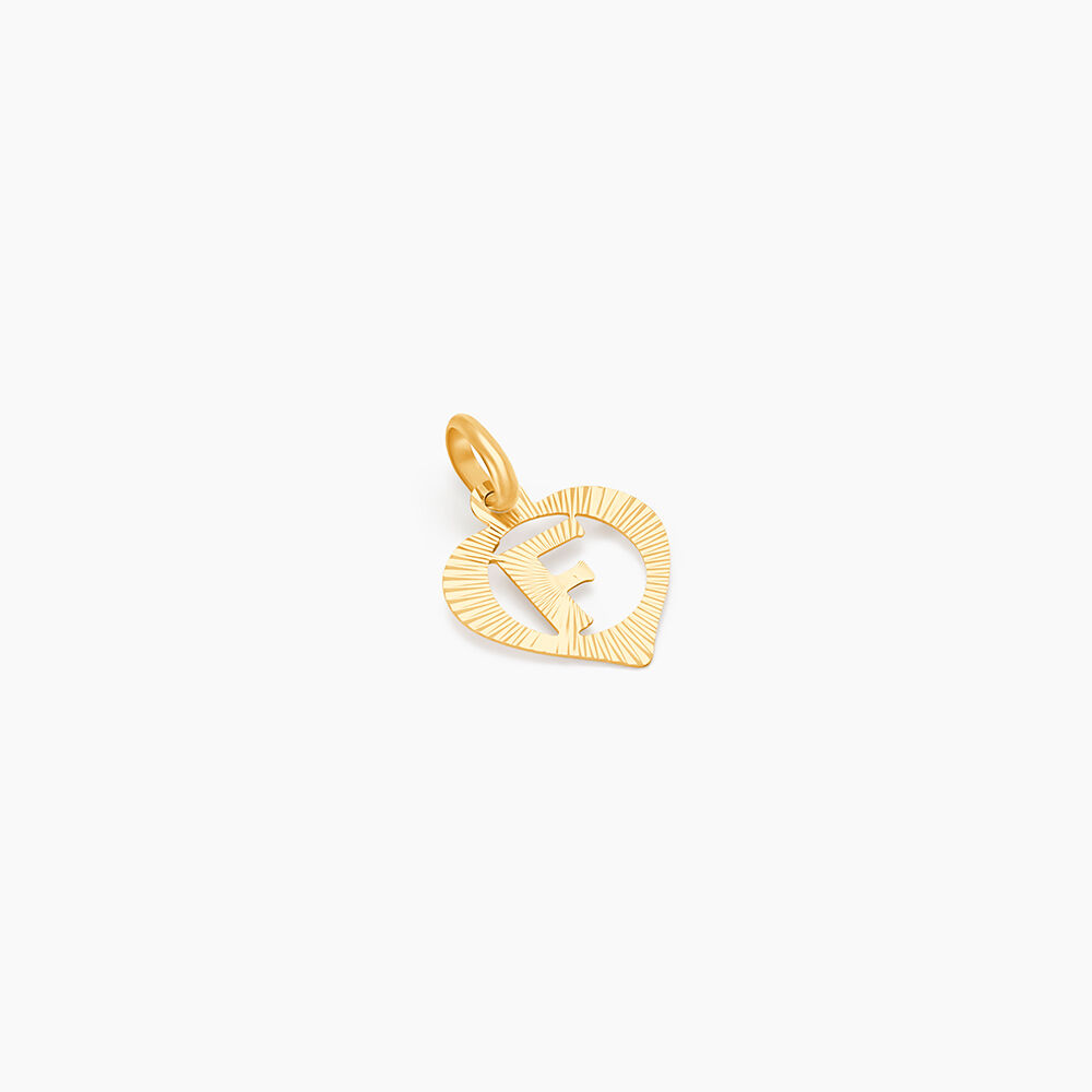 Pendentif Eudocie Coeur Lettre Or Jaune - Pendentifs Famille | Marc Orian