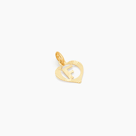 Pendentif Eudocie Coeur Lettre Or Jaune - Pendentifs Famille | Marc Orian