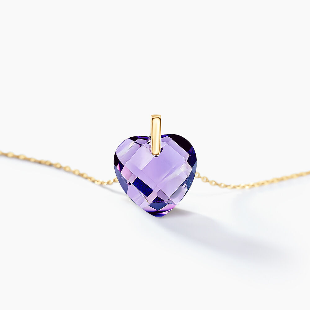 Collier Ludmille Or Jaune Amethyste - Colliers avec pierres Femme | Marc Orian