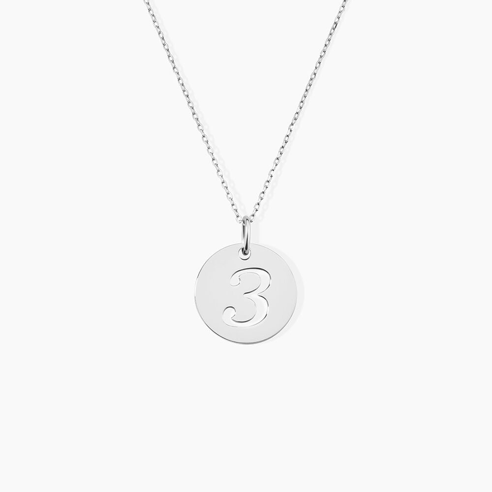 Pendentif Efiso Argent Blanc - Bijoux fantaisie Famille | Marc Orian