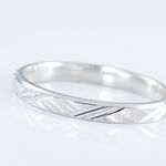 Alliance Samiha Ruban Plat Or Blanc - Alliances duo Unisex | Marc Orian