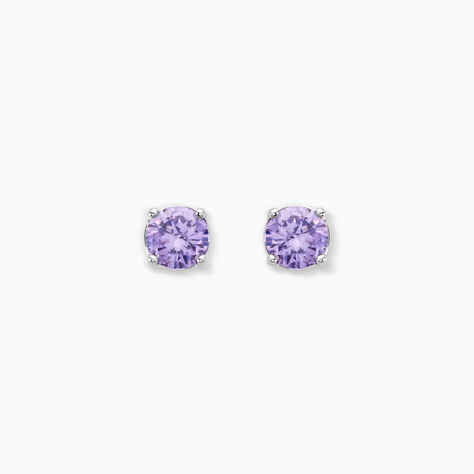 Boucles D'oreilles Puces Argent Blanc Rio Santa Teresa Oxyde - Puces Femme | Marc Orian
