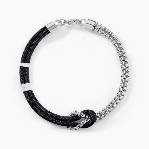 Bracelet Thymeo Acier Blanc - Bracelets cordons Homme | Marc Orian