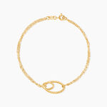 Bracelet Cameline Or Jaune - Bracelets Anneaux Entrelaces Femme | Marc Orian