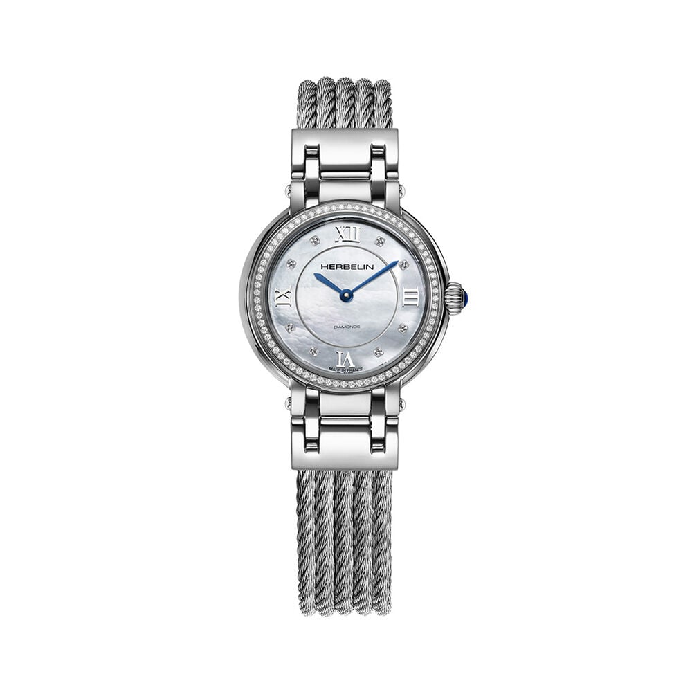 Montre Herbelin Galet Nacre Blanche - Montres &eacute;tanches Femme | Marc Orian