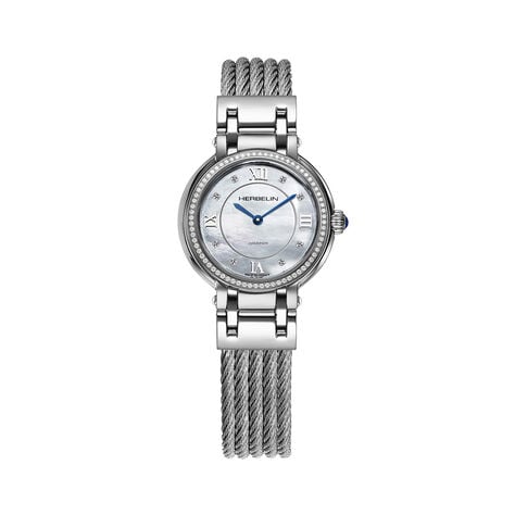 Montre Herbelin Galet Nacre Blanche - Montres &eacute;tanches Femme | Marc Orian