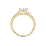 Bague Solitaire Zoura Plaqu&eacute; Or Jaune Oxyde De Zirconium - Bijoux fantaisie Femme | Marc Orian