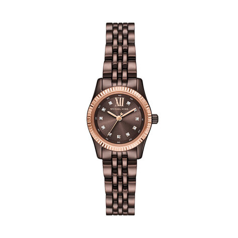 Montre Michael Kors Petite Lexington Marron - Montres étanches Femme | Marc Orian