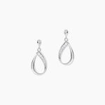 Boucles D'oreilles Pendantes Maritie Argent Blanc Oxyde De Zirconium - Pendantes Femme | Marc Orian